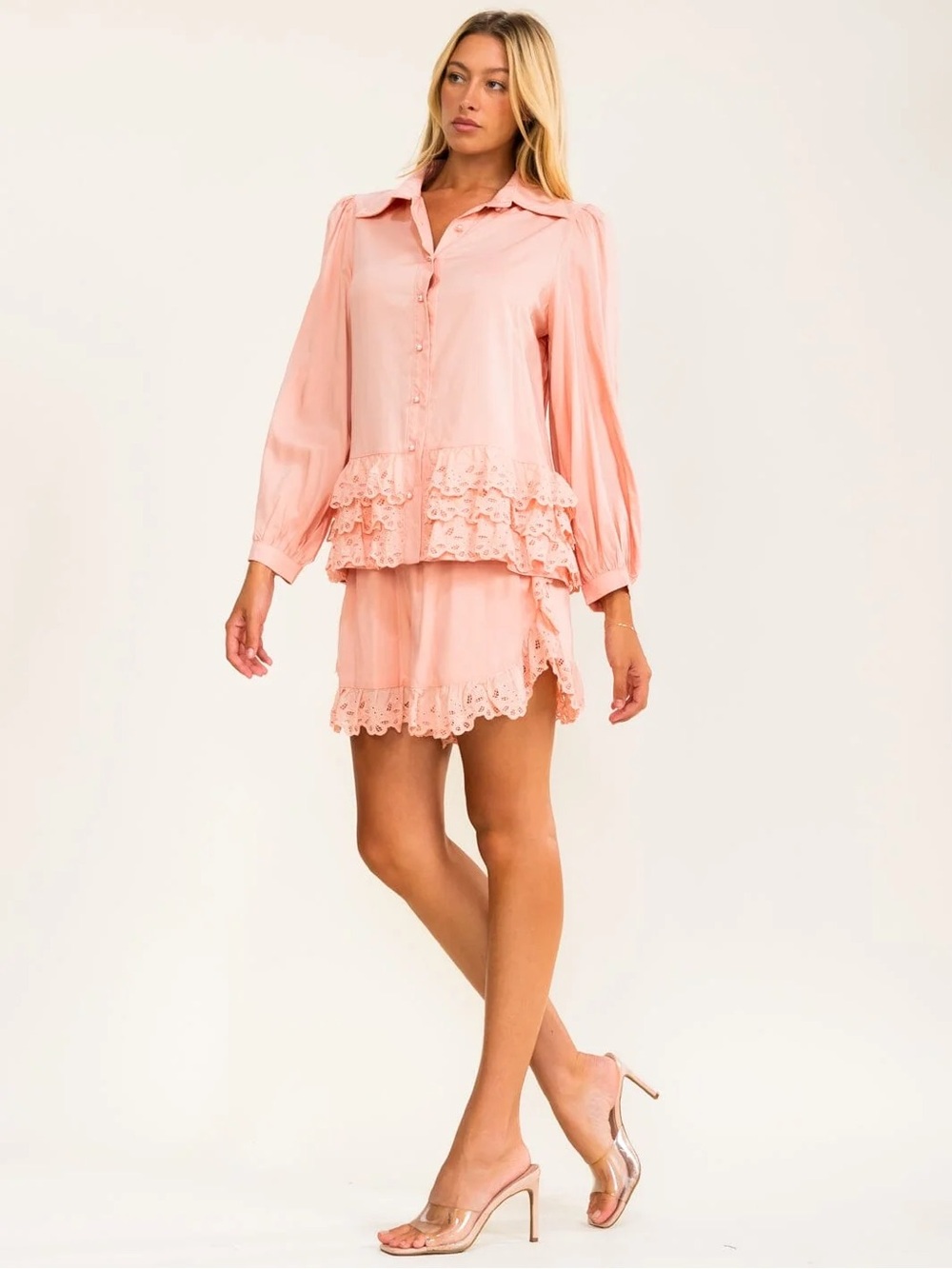 PEEKSKILL | Rosé Ruffle Set - Picture 2 of 4